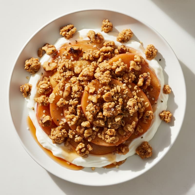 Golden Caramelized Apple Crumble
