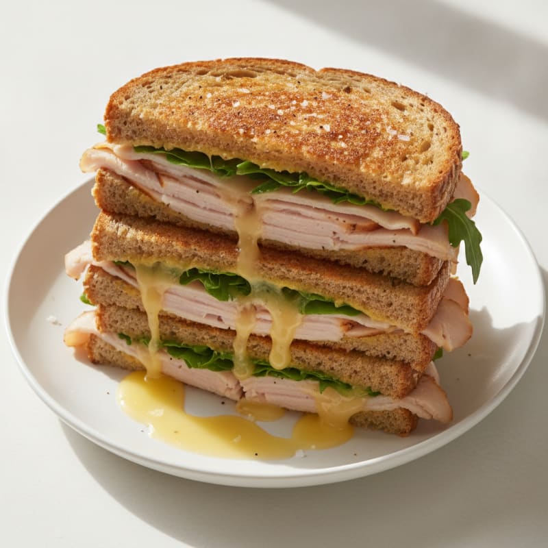 Triple-Decker Grilled Cheese Sandwich