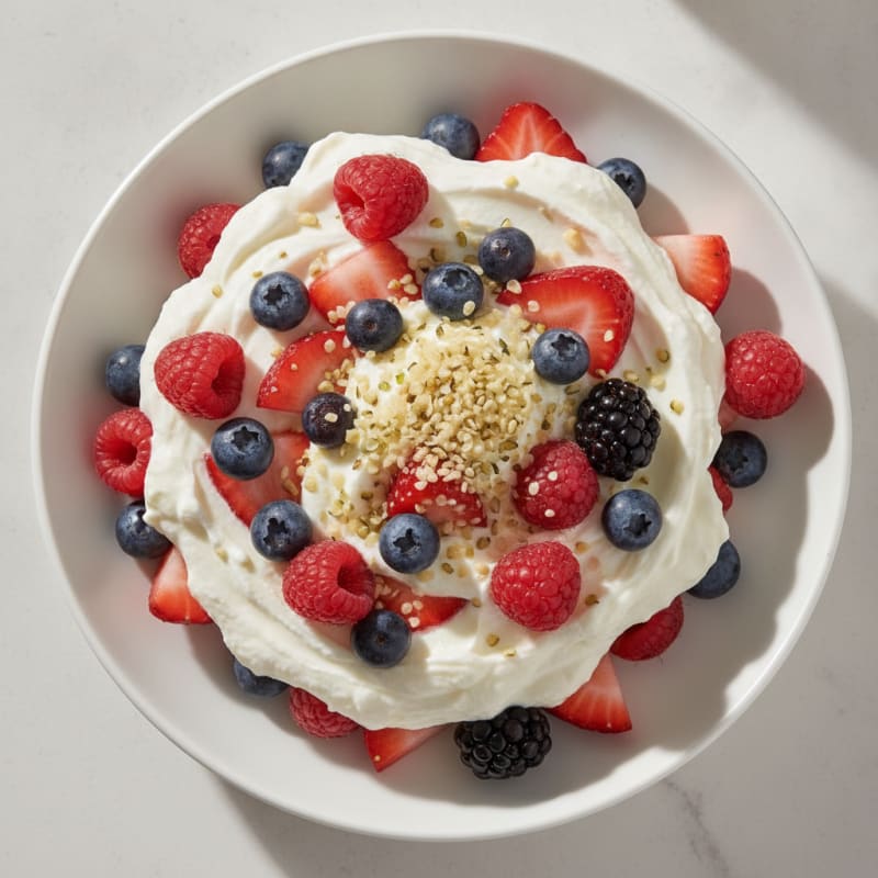 Creamy Greek Yogurt Protein Parfait with Mixed Berries