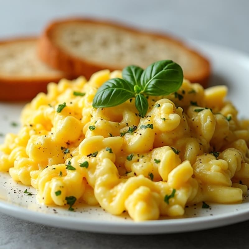 Protein-Packed Herb-Scrambled Eggs with Sourdough