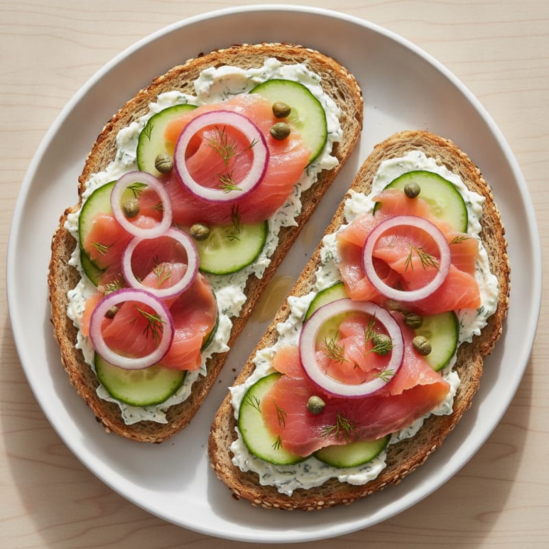 Smoked Salmon with Dill Cream Cheese