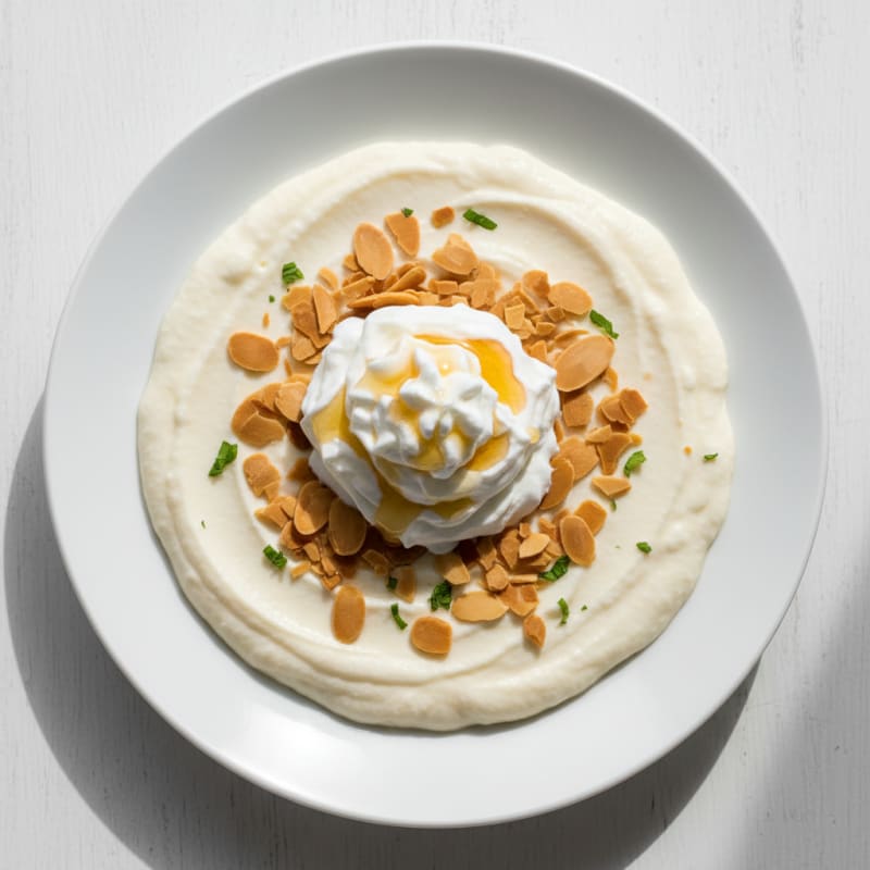 Silky Coconut Protein Pudding with Toasted Almonds