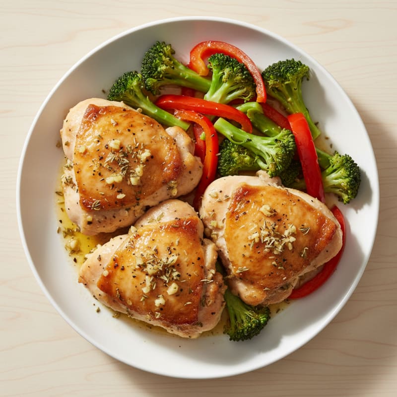 Garlic-Herb Roasted Chicken Thighs