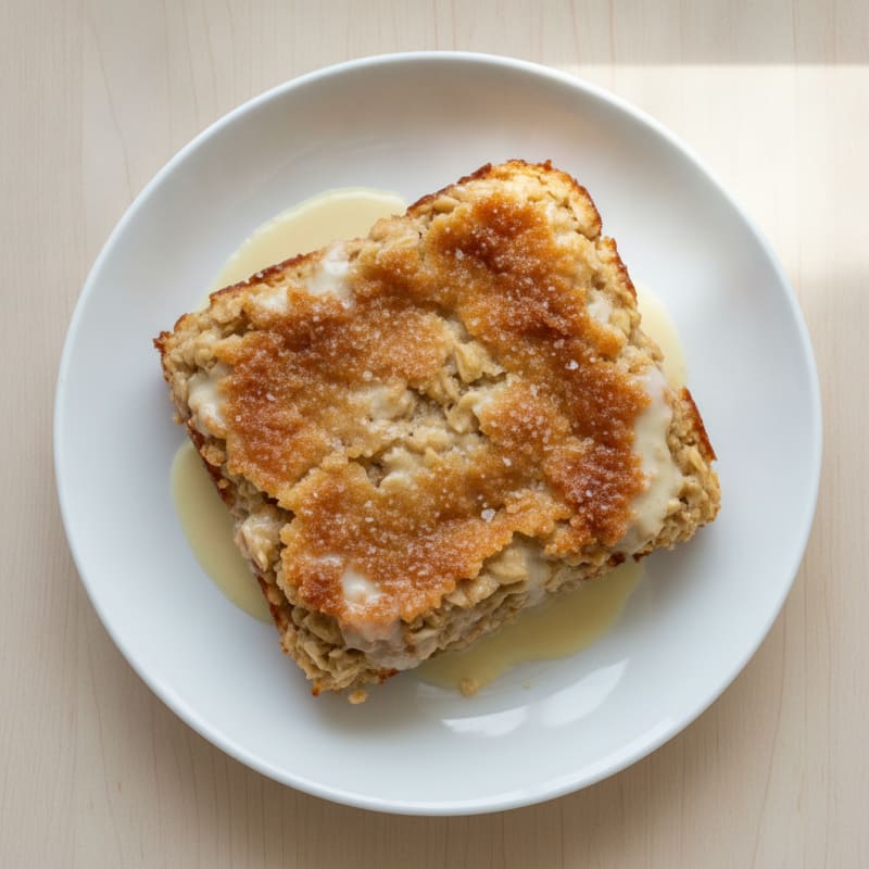 High-Protein Vanilla Baked Oatmeal