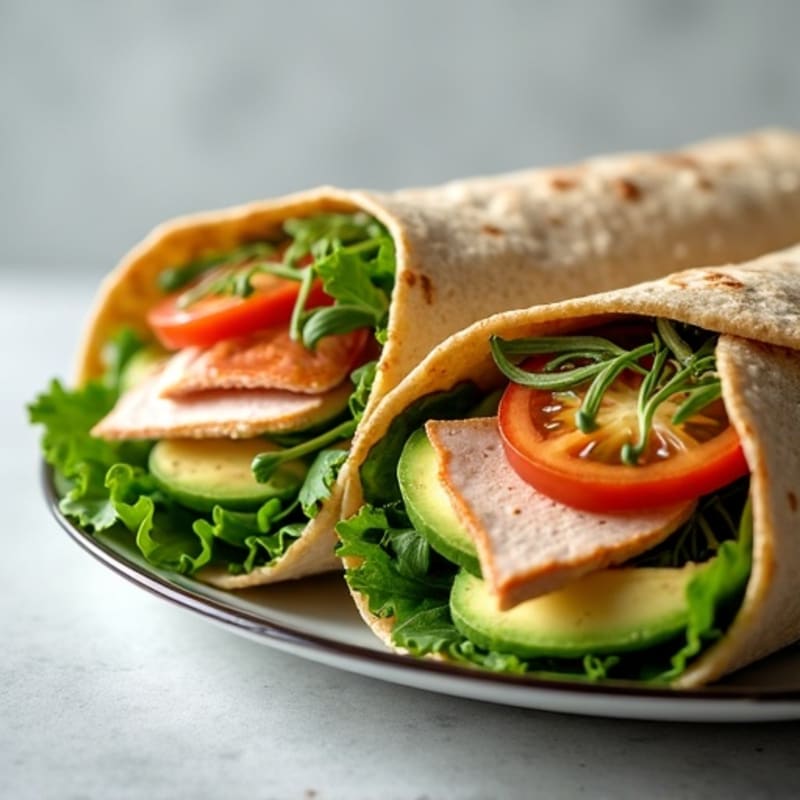 Lean Turkey and Creamy Avocado Wrap