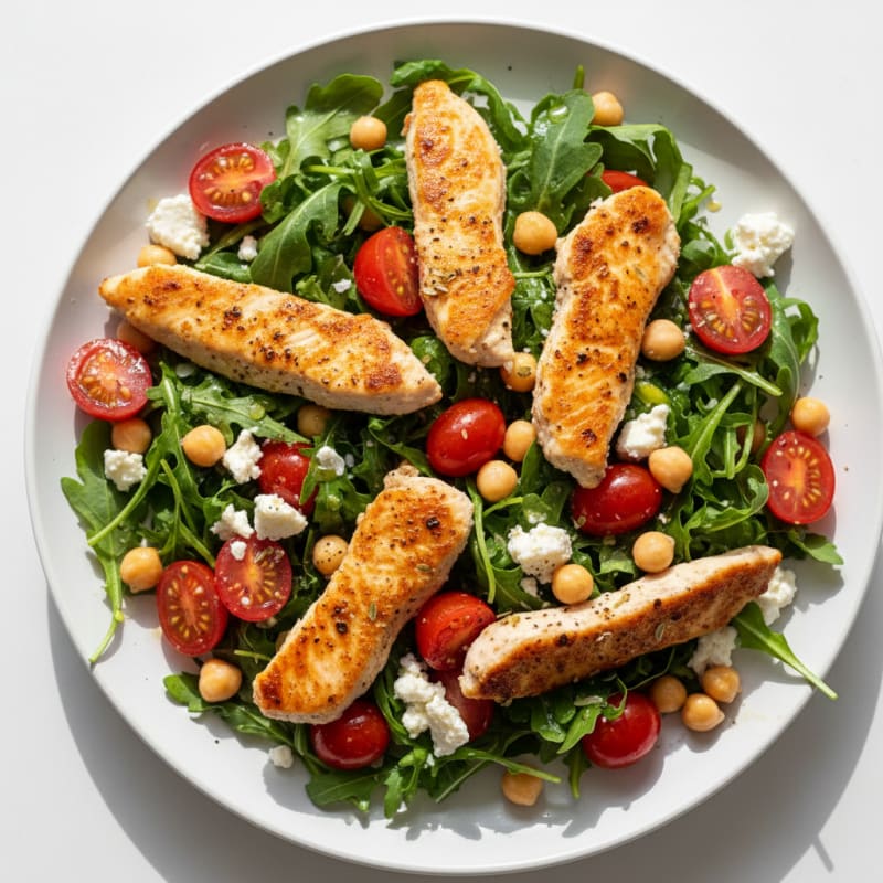 Zesty Feta and Tomato Arugula Salad
