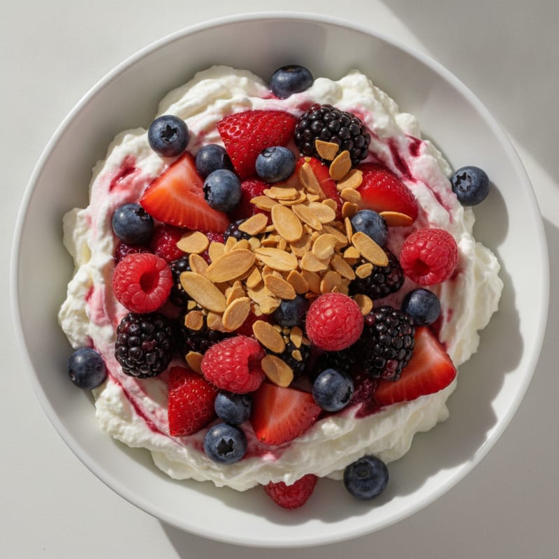 Creamy Greek Yogurt Protein Parfait with Mixed Berries