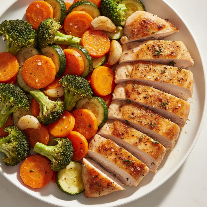 Herb-Roasted Chicken with Roasted Vegetables
