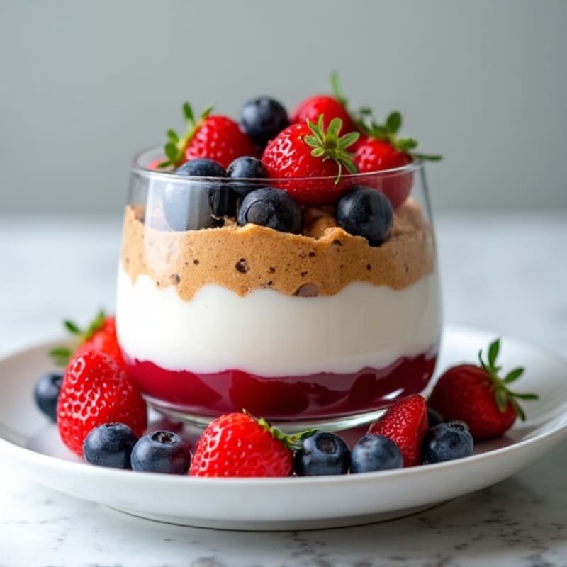 Greek Yogurt Protein Parfait with Mixed Berries