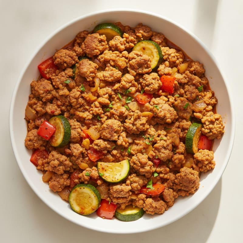 Savory Ground Turkey Skillet