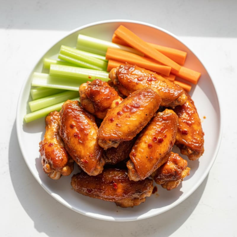 Spicy BBQ Glazed Chicken Wings