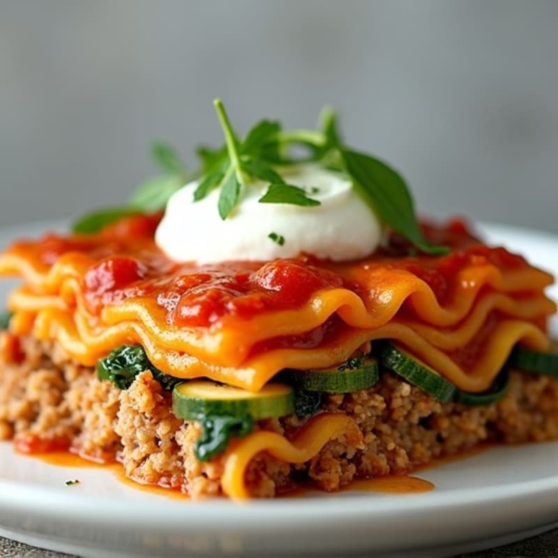 Hearty Ground Turkey Lasagna Skillet with Creamy Ricotta