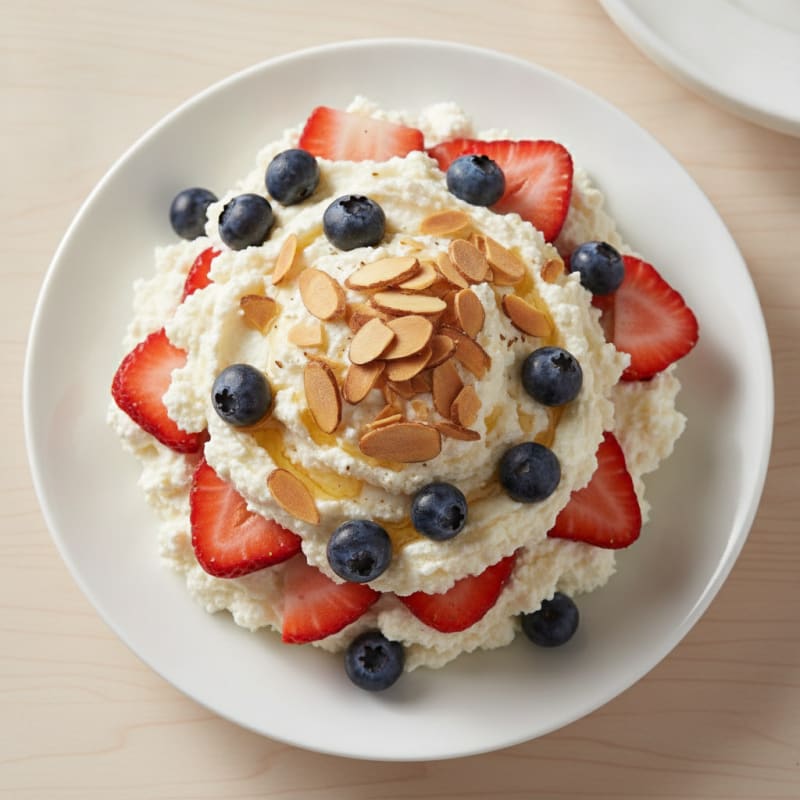 Silky Cottage Cheese and Berry Protein Parfait