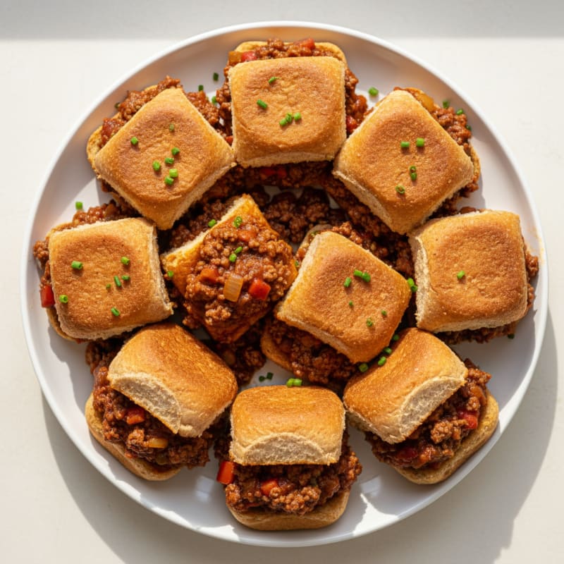 Tender Smoky Sloppy Joe Sliders