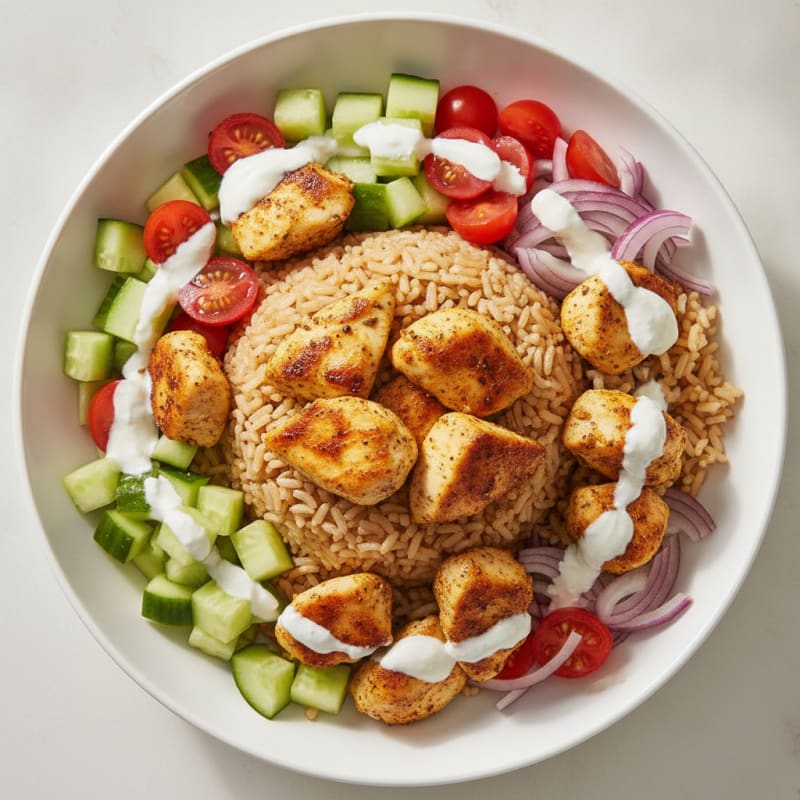 Chicken Shawarma Rice Bowl