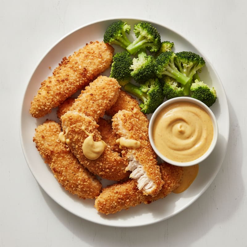 Baked Chicken Tenders with Honey Mustard