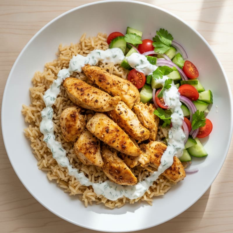Chicken Shawarma Rice Bowl