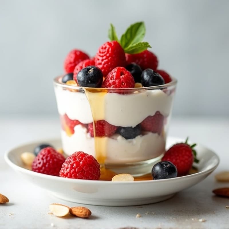 Creamy Greek Yogurt Protein Parfait with Berries