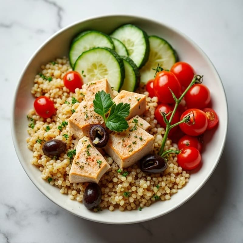Herb-Lemon Mediterranean Tuna Bowl