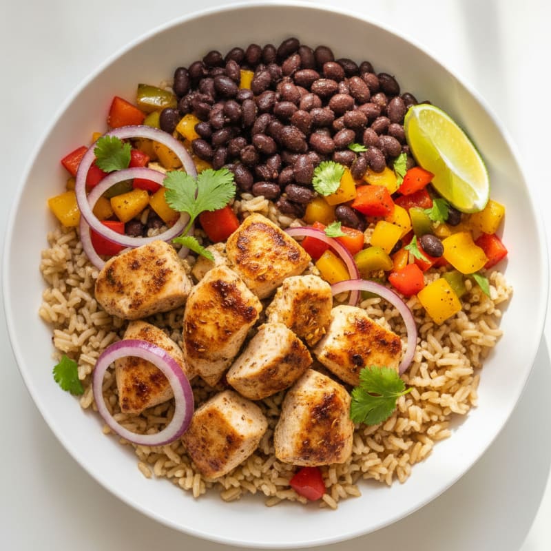 Chicken Burrito Rice Bowl
