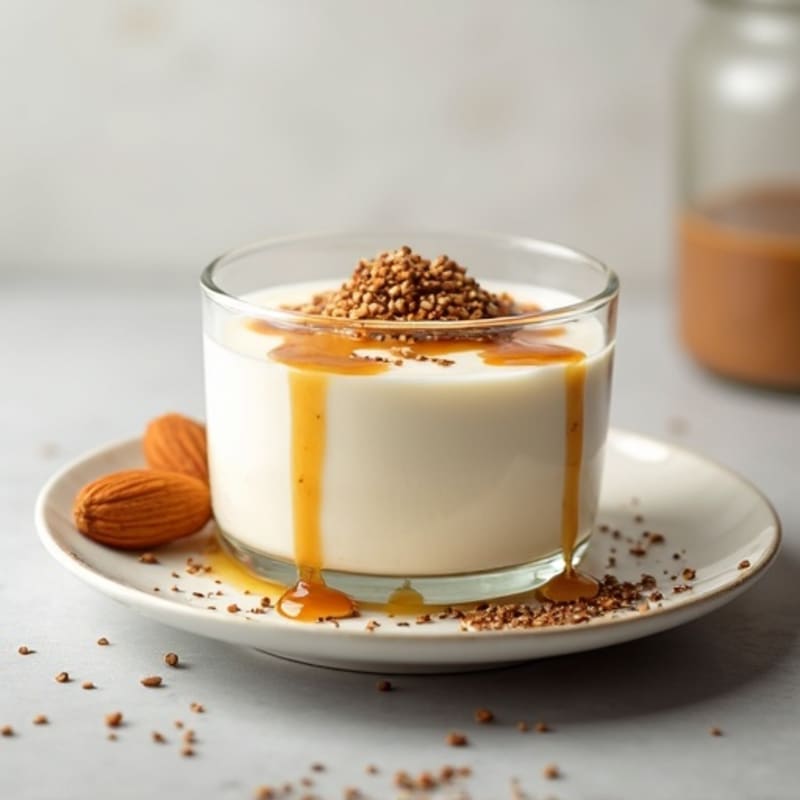 Silky Greek Yogurt Protein Pudding with Almond Butter