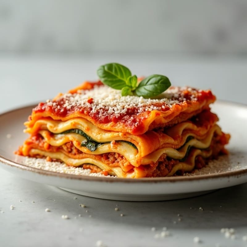 Zucchini Lasagna Bake with Hearty Meat Sauce