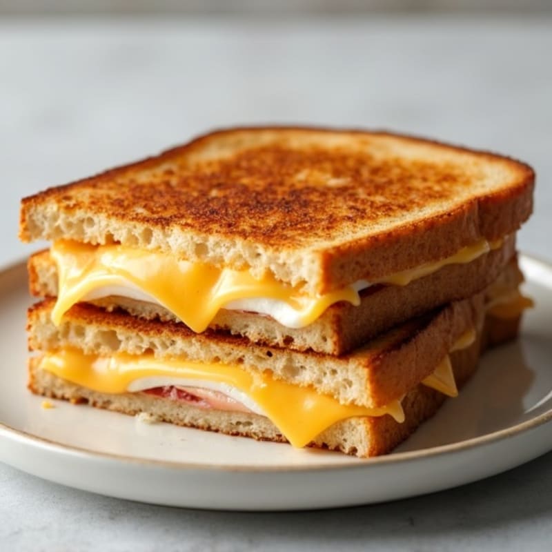 Crispy Three-Cheese Sourdough Melt