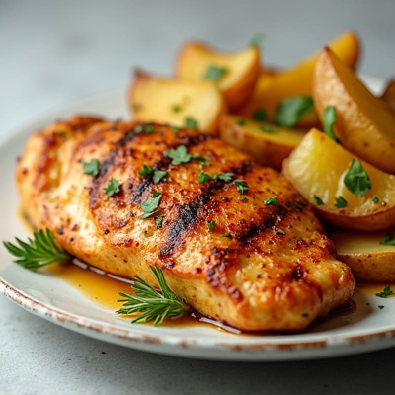 Crispy Herb-Roasted Potato Wedges with Garlic