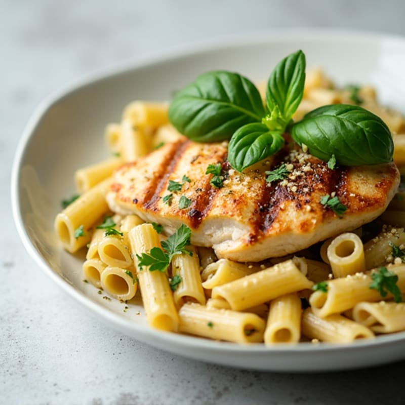 Creamy Pesto Chicken Pasta with Fresh Herbs