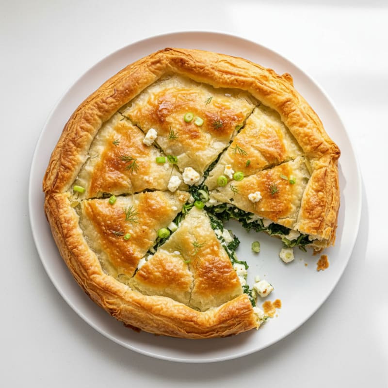 Crispy Spinach and Feta Phyllo Pie