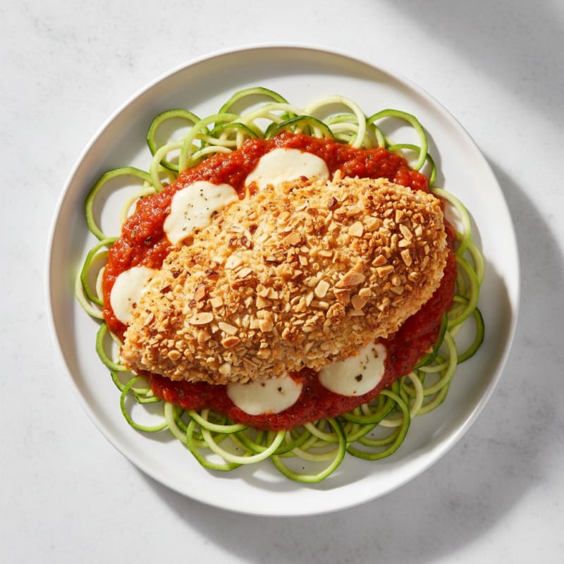 Crispy Baked Chicken Parmesan with Zesty Marinara