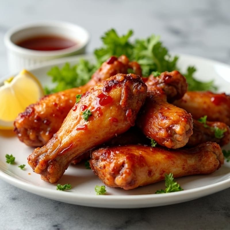 Roasted Honey Garlic Chicken Wings
