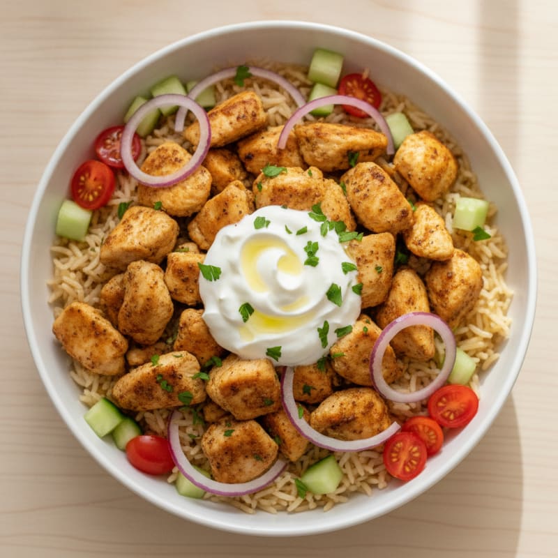 Chicken Shawarma Rice Bowl