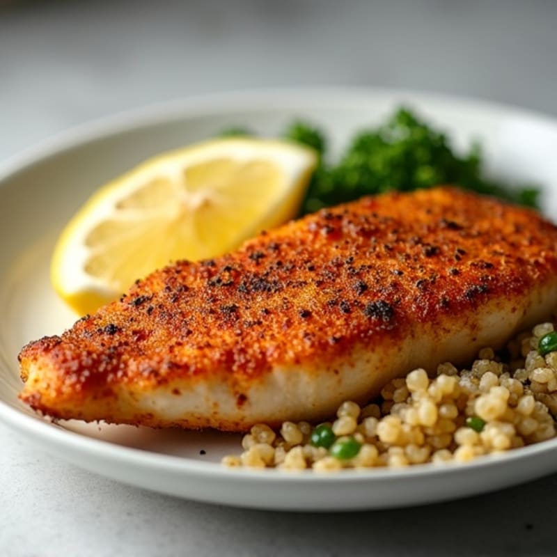 Crispy Cajun Blackened Catfish