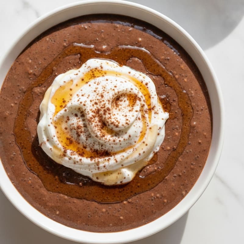 Silky Chocolate Protein Pudding with Greek Yogurt