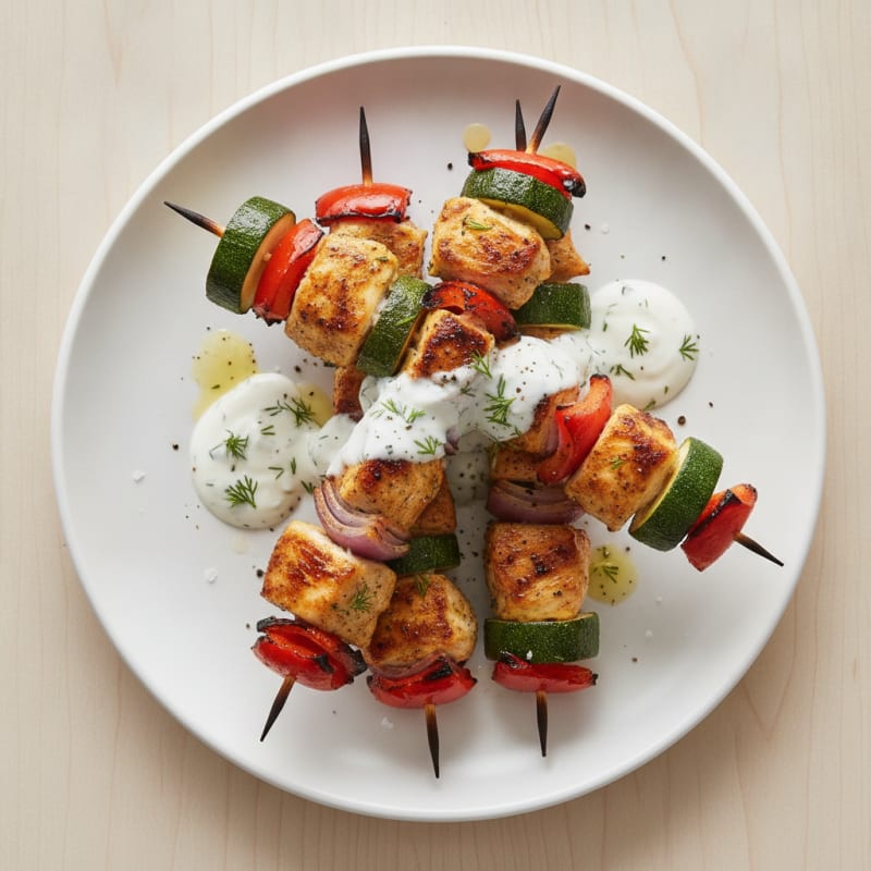 Chicken and Veggie Skewers