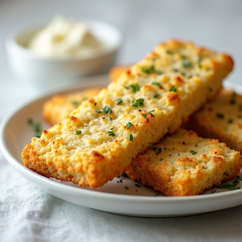 Herb-Garlic Cauliflower Breadsticks