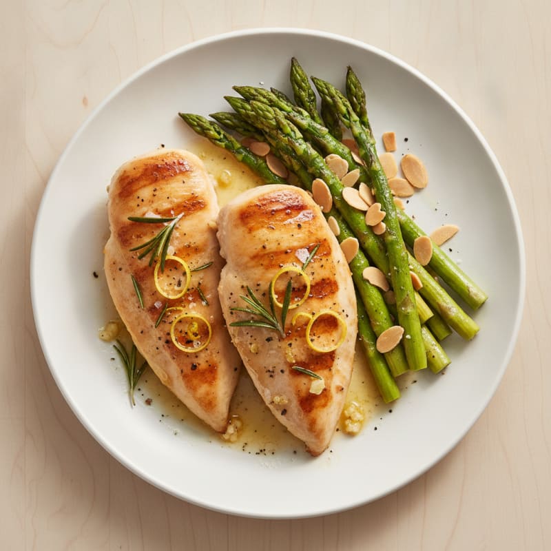 Lemon Herb Chicken with Roasted Asparagus