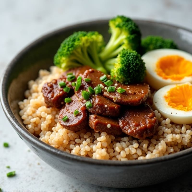 Ginger-Garlic Beef and Broccoli Rice Bowl
