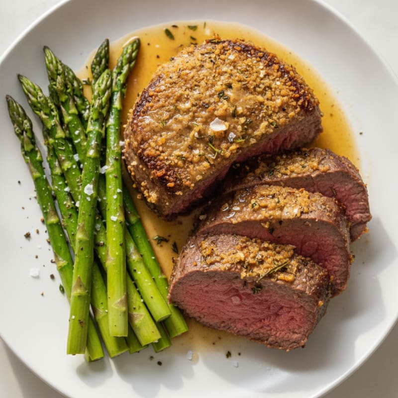 Garlic Herb Roasted Beef Tenderloin