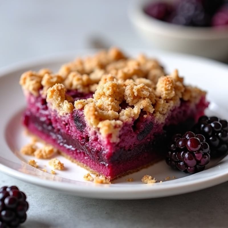 Baked Blackberry Protein Crumble