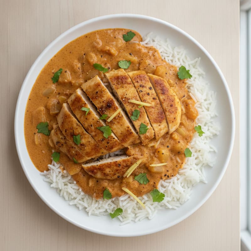 Spiced Butter Chicken with Basmati Rice