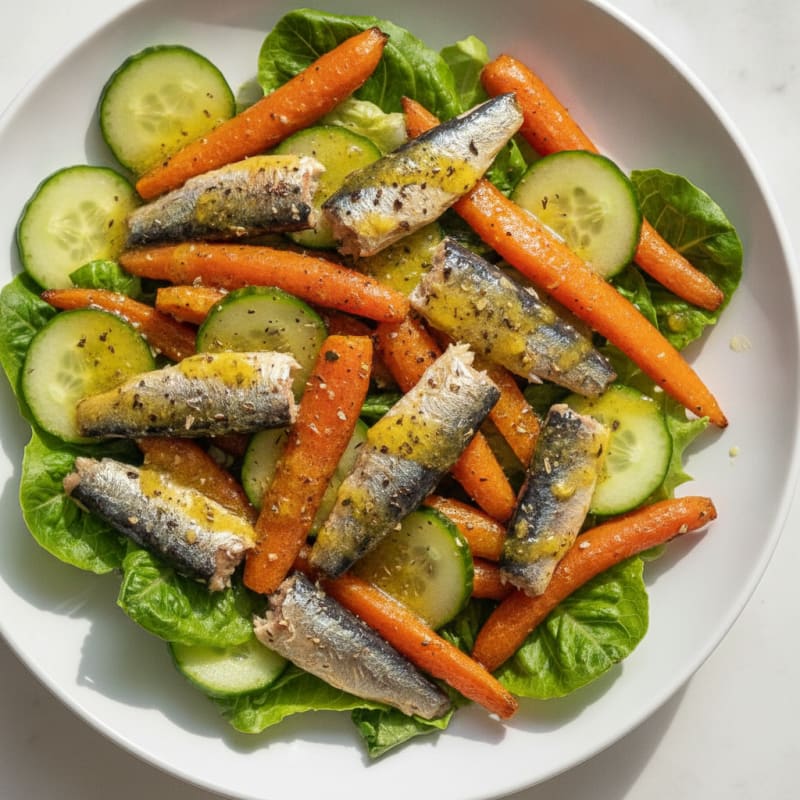 Sardine and Roasted Vegetable Salad