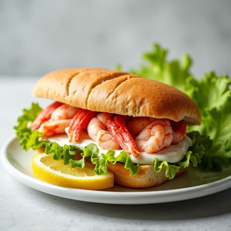 Lightened-Up Fresh Lobster Roll with Lemon-Herb Mayo