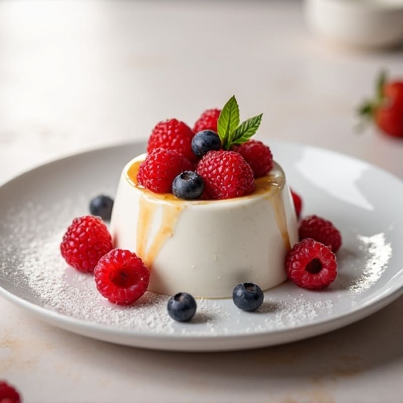 Silky Protein Greek Yogurt Mousse with Berries