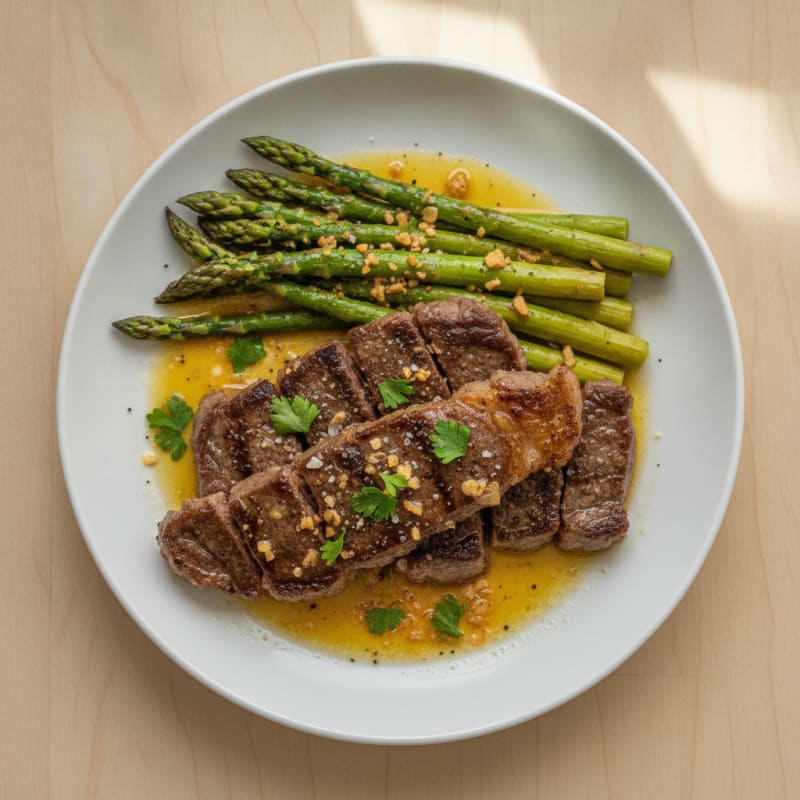 Pan-Seared Beef with Garlic Butter