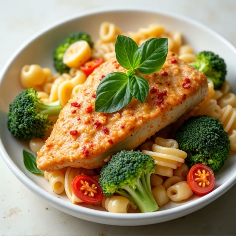 Chicken and Broccoli Pasta with Creamy Sun-Dried Tomato Sauce