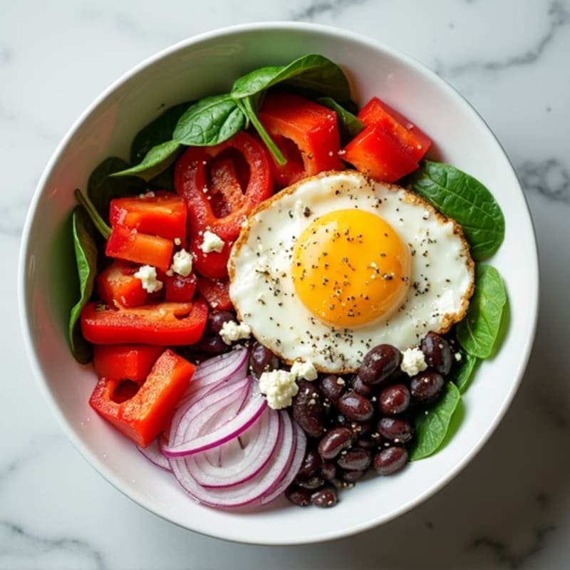 Protein-Packed Veggie and Egg White Breakfast Bowl