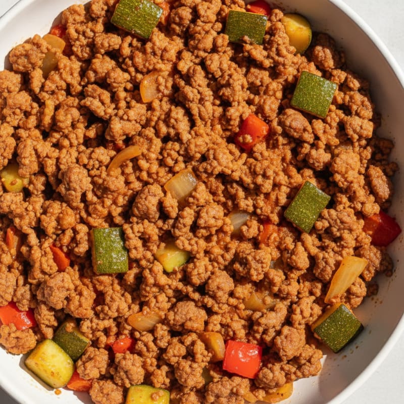 Savory Ground Beef and Vegetable Skillet