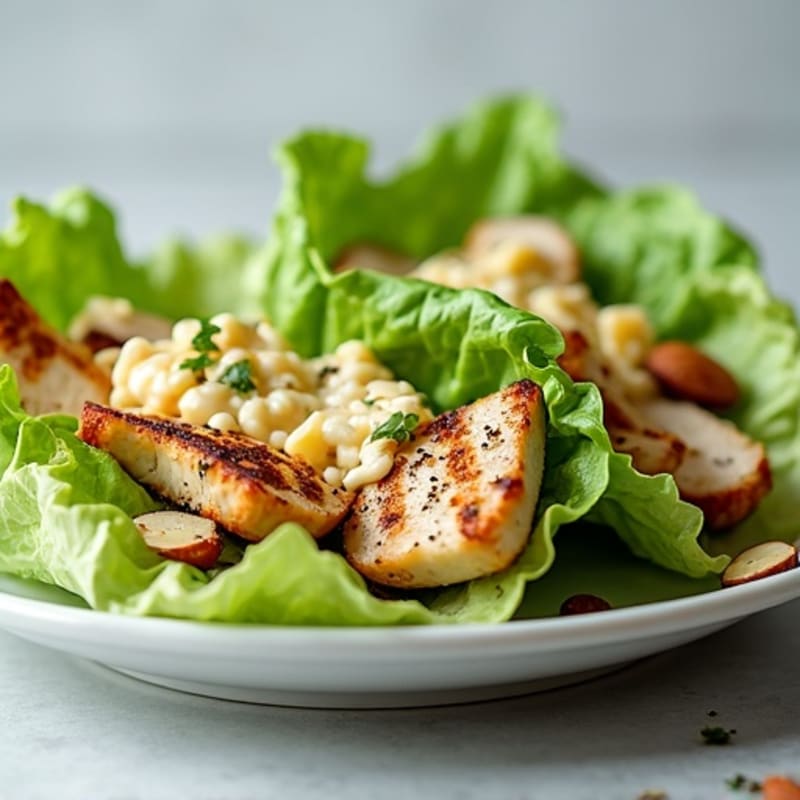 Grilled Chicken Caesar Lettuce Wraps